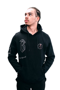 Blackguard Bway Hoodie - Black / Red / White