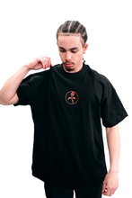 Load image into Gallery viewer, Blackguard MYPK Back Text Logo Oversize Tshirt - Black / Red