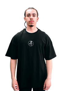Blackguard Back Signature Logo Oversize Tshirt - Black / White