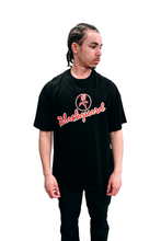 Load image into Gallery viewer, Blackguard Scribble Oversize Tshirt - Black / Red / White