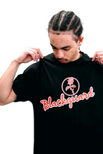 Load image into Gallery viewer, Blackguard Scribble Oversize Tshirt - Black / Red / White