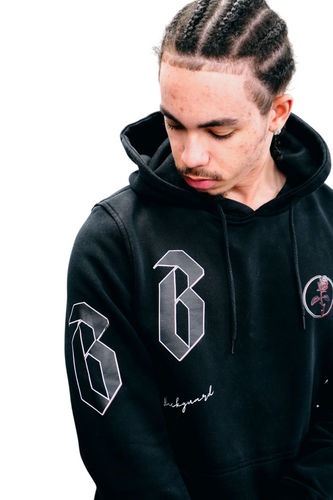 Blackguard Bway Hoodie - Black / Red / White