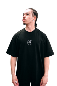 Blackguard Back Signature Logo Oversize Tshirt - Black / White
