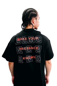 Blackguard MYPK Back Text Logo Oversize Tshirt - Black / Red