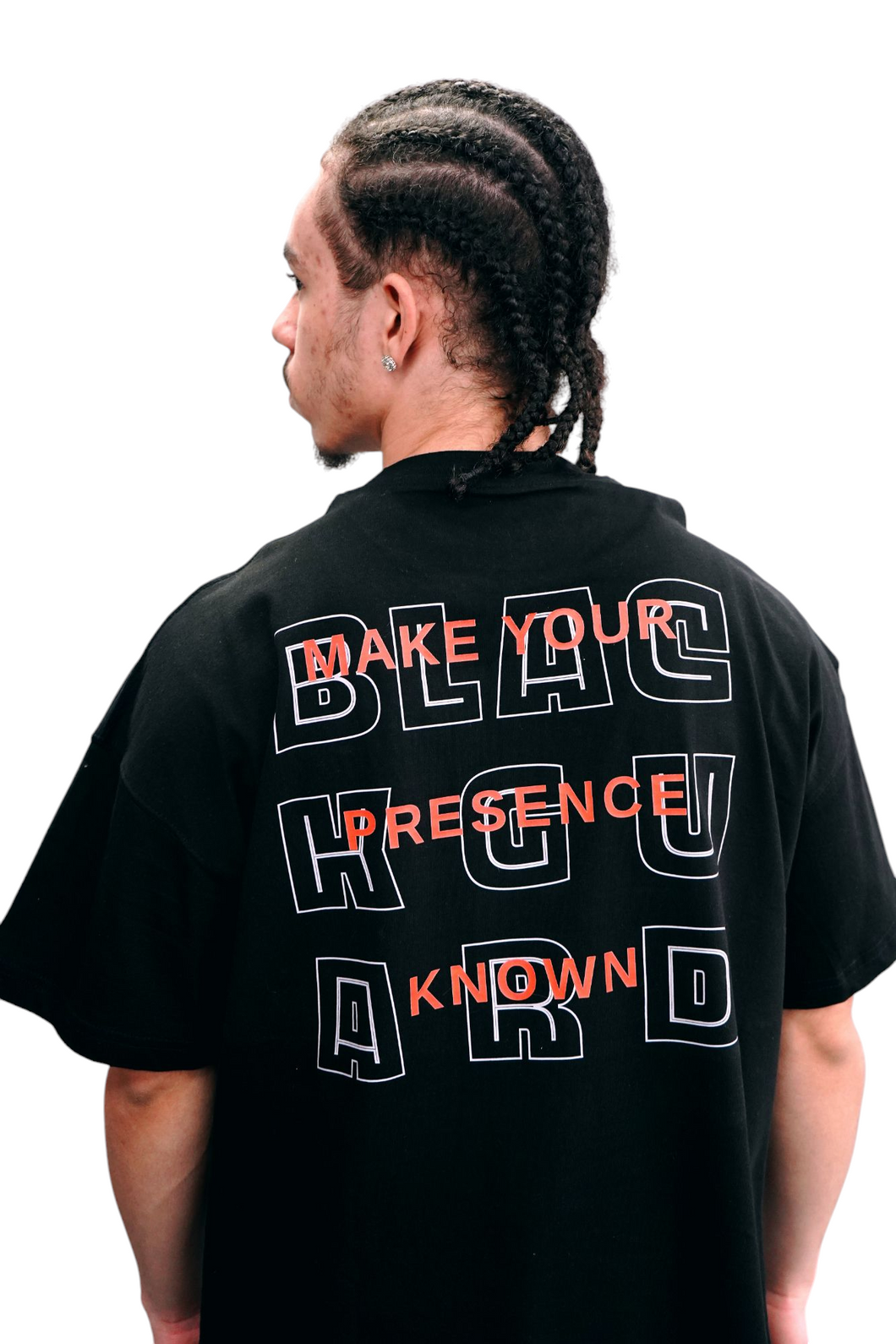 Blackguard MYPK Back Text Logo Oversize Tshirt - Black / Red