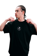 Load image into Gallery viewer, Blackguard Back Text Logo Oversize Tshirt - Black / White