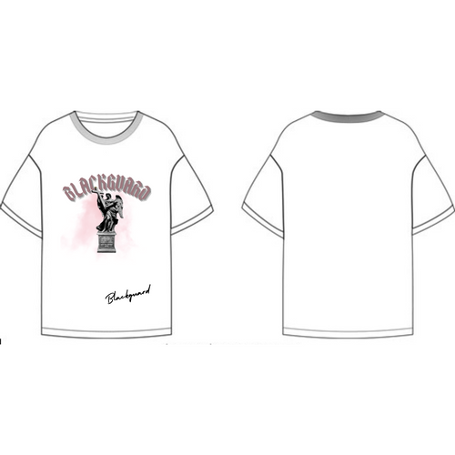 Blackguard MYPK Angel Oversize Tshirt - White / Pink