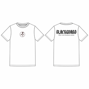 Blackguard Back Text Logo Oversize Tshirt - White / Black