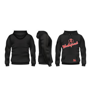 Blackguard 16 Hoodie - Black / Red / White