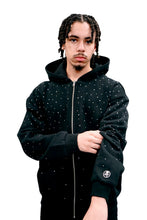 Load image into Gallery viewer, Blackguard Rhine Stone Zip-Up Hoodie