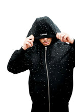 Load image into Gallery viewer, Blackguard Rhine Stone Zip-Up Hoodie